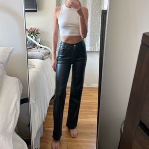 Faux Leather Pants